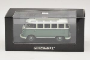 Volkswagen T1 Samba Bus Türkisblau Weiß Minichamps 1:43 430052306 Druckguss — Bild 4 von 4