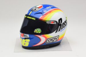 AGV Helm V. Rossi MotoGP Sepang 2005 Minichamps 1:2 327050066 Diecast