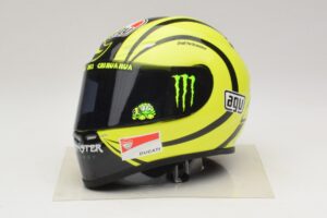 AGV Helm V. Rossi MotoGP Valencia Test 2009 Minichamps 1:2 327100066 Diecast