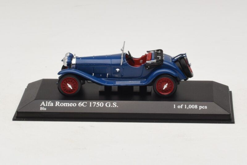 Alfa Romeo 6C 1750 G.S. Blau Minichamps 1:43 Alfa Romeo 6C 1750 G.S. Blau Minichamps 1:43 400120431 Druckguss