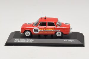 Alfa Romeo Giulia ONS Rennstreckensicherung 1973 Minichamps 1:43 400120994 Druckguss