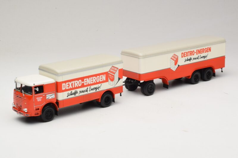 Bussing LU 11/16 Kofferanhänger Dextro Energen Minichamps 1:43 499073940 Druckguss