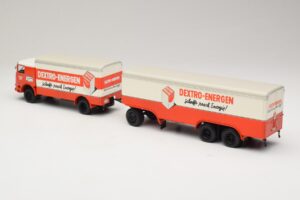 Bussing LU 11/16 Kofferanhänger Dextro Energen Minichamps 1:43 499073940 Druckguss — Bild 5 von 6