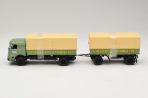 Bussing LU 11/16 Pritschenanhänger Schenker Minichamps 1:43 499073924 Druckguss — Bild 3 von 6