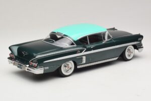 Chevrolet Bel Air Impala Coupe Dunkelgrün Metallic & Grün KK-Scale 1:18 KKDC181594 Druckguss — Bild 2 von 6