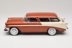 Chevrolet Bel Air Nomad Braun Metallic & Creme KK-Scale 1:18 KKDC181294 Druckguss — Bild 3 von 6