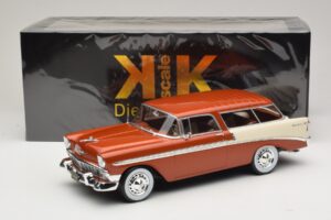 Chevrolet Bel Air Nomad Braun Metallic & Creme KK-Scale 1:18 KKDC181294 Druckguss — Bild 6 von 6
