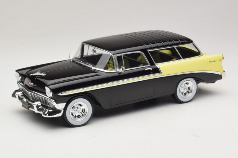 Chevrolet Bel Air Nomad Custom Schwarz & Hellgelb KK-Scale 1:18 KKDC181293 Druckguss