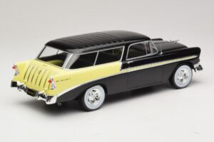 Chevrolet Bel Air Nomad Custom Schwarz & Hellgelb KK-Scale 1:18 KKDC181293 Druckguss — Bild 2 von 6