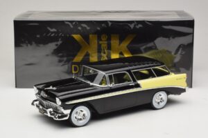 Chevrolet Bel Air Nomad Custom Schwarz & Hellgelb KK-Scale 1:18 KKDC181293 Druckguss — Bild 6 von 6