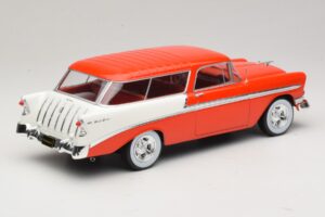 Chevrolet Bel Air Nomad Custom Hellrot & Weiß KK-Scale 1:18 KKDC181291 Druckguss — Bild 2 von 6
