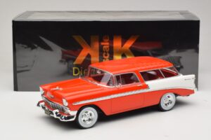 Chevrolet Bel Air Nomad Custom Hellrot & Weiß KK-Scale 1:18 KKDC181291 Druckguss — Bild 6 von 6