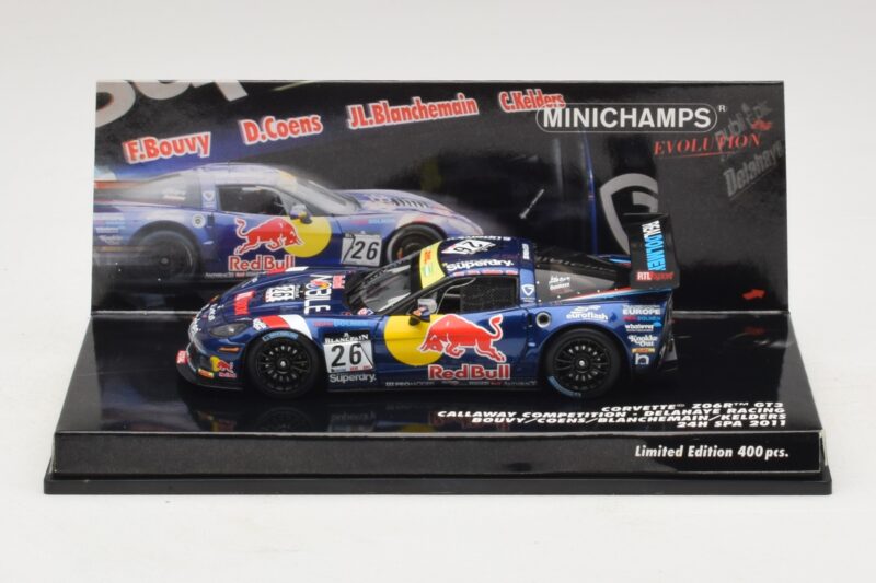 Chevrolet Corvette Z06.R GT3 Callaway Competition #26 Bouvy / Coens 24 Hours of Spa 2011 Minichamps 1:43 437111426 Druckguss