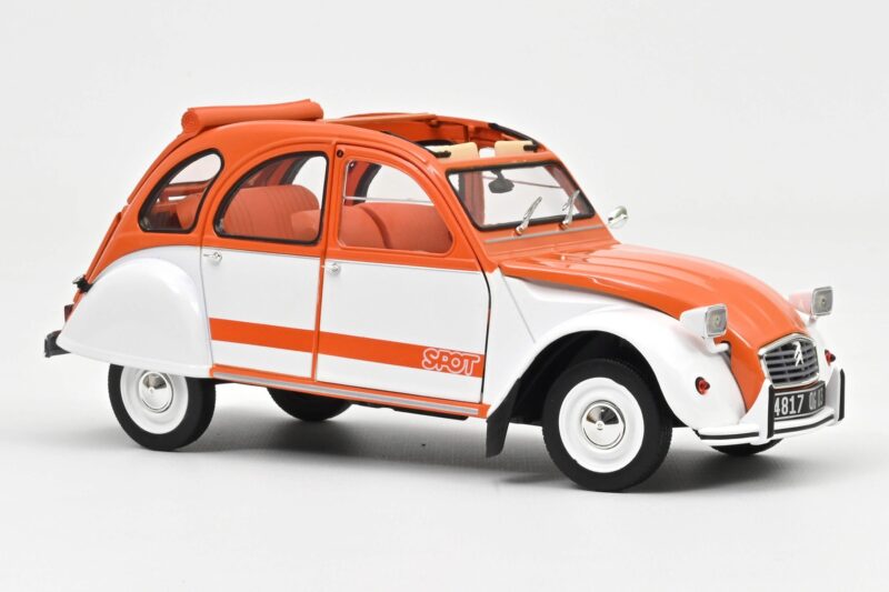 Citroen 2CV Spot Orange & Weiß Norev 1:18 Citroen 2CV Spot Orange & Weiß Norev 1:18 181473 Druckguss