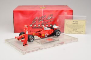 Ferrari F2004 #1 M. Schumacher F1 World Champion 2004 Mit Rennanzug Hot Wheels 1:18 B66221 Druckguss — Bild 6 von 6