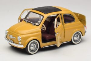 Fiat 500 Gelb Solido 1:18 8042 Druckguss — Bild 2 von 8