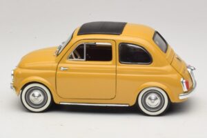 Fiat 500 Gelb Solido 1:18 8042 Druckguss — Bild 4 von 8