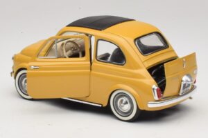 Fiat 500 Gelb Solido 1:18 8042 Druckguss — Bild 5 von 8