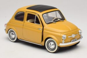 Fiat 500 Gelb Solido 1:18 8042 Druckguss — Bild 6 von 8