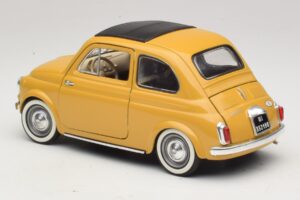 Fiat 500 Gelb Solido 1:18 8042 Druckguss — Bild 7 von 8