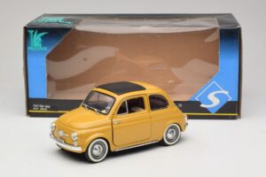 Fiat 500 Gelb Solido 1:18 8042 Druckguss — Bild 8 von 8