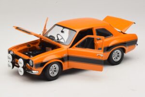 Ford Escort Mk1 RS1600 AVO Orange Mit Schwarzen Streifen Minichamps 1:18 100688104 Druckguss — Bild 2 von 8