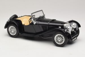 Jaguar SS100 Roadster Schwarz Bburago 1:18 3006-M3 Druckguss — Bild 4 von 6