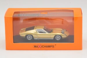 Lamborghini Miura P400 Gold Maxichamps 1:43 940103002 Druckguss — Bild 5 von 5