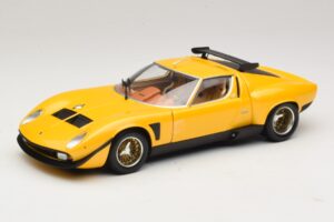 Lamborghini Miura SVR Gelb & Schwarz Kyosho 1:18 08319GY Druckguss