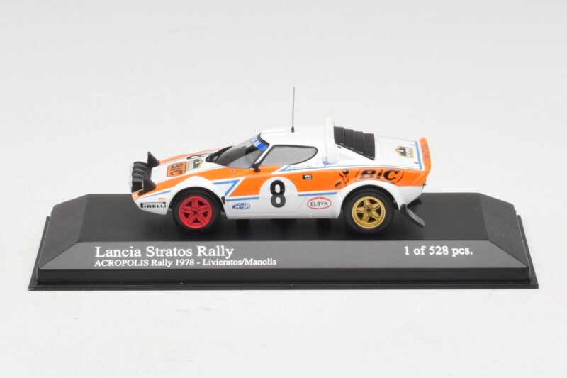 Lancia Stratos Rally #8 Livieratos / Manolis Acropolis Rally 1978 Minichamps 1:43 430781208 Druckguss