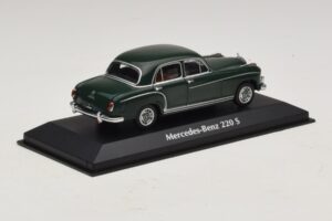 Mercedes 220 S W180 Dunkelgrün Maxichamps 1:43 940033001 Druckguss — Bild 2 von 5