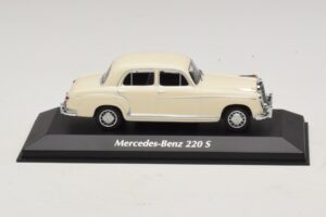 Mercedes 220 S W180 Weiß Maxichamps 1:43 940033000 Druckguss