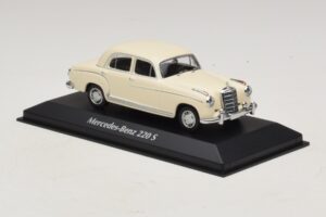 Mercedes 220 S W180 Weiß Maxichamps 1:43 940033000 Druckguss — Bild 3 von 5