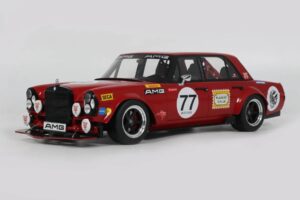 Mercedes 300 SEL W109 Red Pig S-Klub C63 S Mars Red GT Spirit 1:18 GT584 Resin — Bild 2 von 2