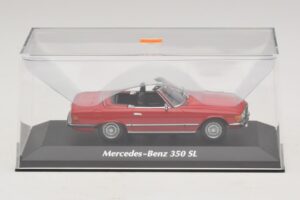 Mercedes 350 SL R107 Rot Maxichamps 1:43 940033432 Druckguss — Bild 4 von 5
