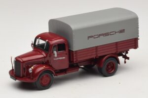 Mercedes L3500 Pritsche Porsche Minichamps 1:43 439350027 Druckguss