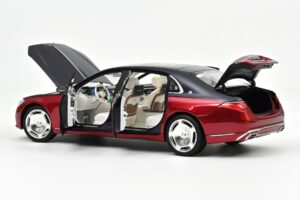 Mercedes Maybach S680 Z223 Nautical Blue & Patagonia Red Norev 1:18 183919 Druckguss — Bild 2 von 2