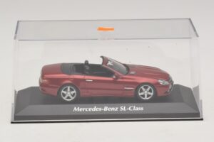 Mercedes SL R230 Rot Metallic Maxichamps 1:43 940037530 Druckguss — Bild 4 von 5