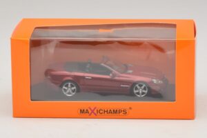 Mercedes SL R230 Rot Metallic Maxichamps 1:43 940037530 Druckguss — Bild 5 von 5