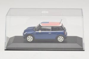 Mini Cooper S R53 Blau Mit Amerikanischer Flagge Minichamps 1:43 MINI014 Druckguss — Bild 4 von 5