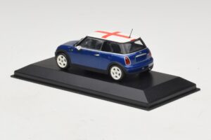Mini Cooper S R53 Blau Mit Englischer Flagge Minichamps 1:43 MINI012 Diecast — Bild 3 von 5