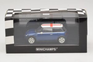 Mini Cooper S R53 Blau Mit Englischer Flagge Minichamps 1:43 MINI012 Diecast — Bild 5 von 5