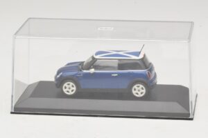 Mini Cooper S R53 Blau Mit Schottischer Flagge Minichamps 1:43 MINI016 Druckguss — Bild 4 von 5