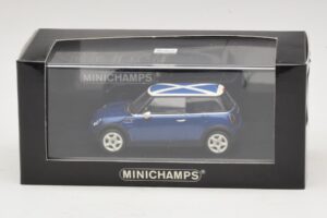 Mini Cooper S R53 Blau Mit Schottischer Flagge Minichamps 1:43 MINI016 Druckguss — Bild 5 von 5