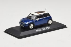Mini Cooper S R53 Dunkelblau Mit Panoramadach Minichamps 1:43 MINI021 Diecast — Bild 2 von 4