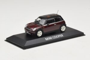 Mini Cooper S R53 Dunkelrot Mit Schwarzem Dach Minichamps 1:43 MINI028 Druckguss — Bild 2 von 5