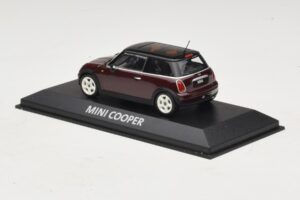 Mini Cooper S R53 Dunkelrot Mit Schwarzem Dach Minichamps 1:43 MINI028 Druckguss — Bild 3 von 5