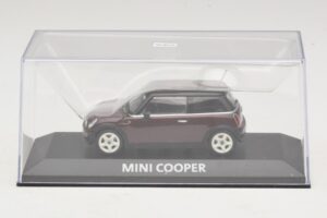 Mini Cooper S R53 Dunkelrot Mit Schwarzem Dach Minichamps 1:43 MINI028 Druckguss — Bild 4 von 5