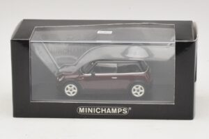 Mini Cooper S R53 Dunkelrot Mit Schwarzem Dach Minichamps 1:43 MINI028 Druckguss — Bild 5 von 5