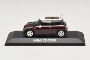 Mini Cooper S R53 Dunkelrot Mit Panoramadach Minichamps 1:43 MINI019 Druckguss